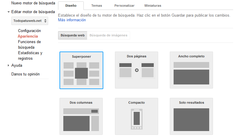 buscador interno html web google