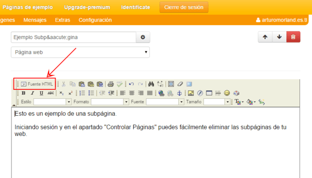 Plugin en PWG HTML en PWG