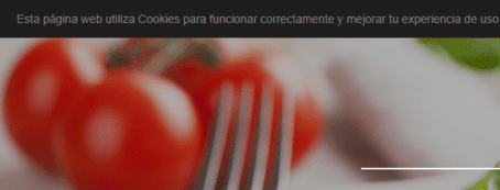 Webnode barra de Cookies